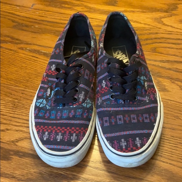 Vans Authentic Multi-Colored Pattern 7.5 M 9 W - Picture 1 of 3